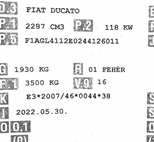 Белый Фиат Дукато, объемом двигателя 2.3 л и пробегом 171 тыс. км за 18350 $, фото 30 на Automoto.ua