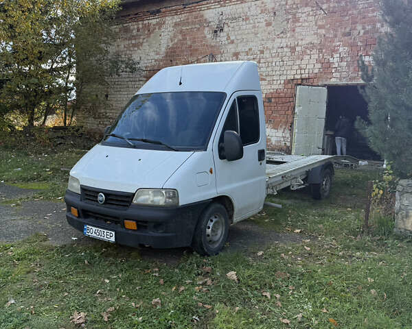 Белый Фиат Дукато, объемом двигателя 2.8 л и пробегом 370 тыс. км за 5500 $, фото 1 на Automoto.ua