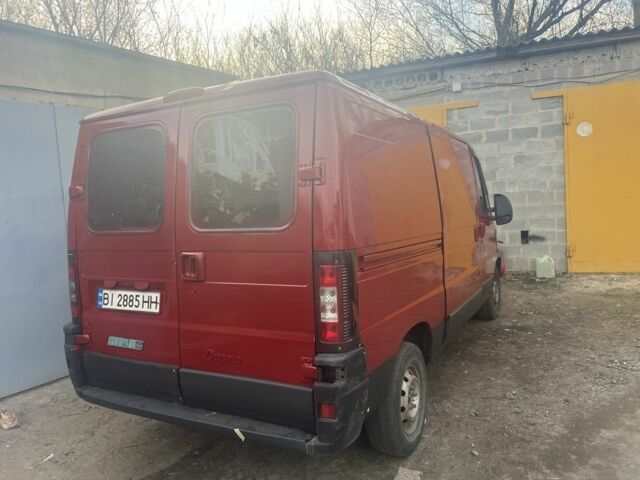 Красный Фиат Дукато, объемом двигателя 2.8 л и пробегом 230 тыс. км за 3750 $, фото 3 на Automoto.ua