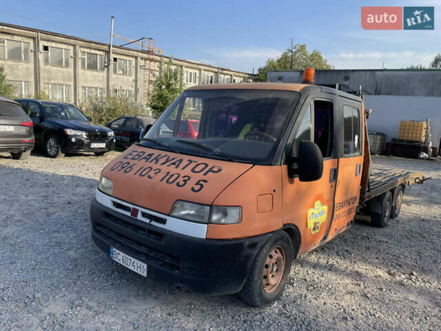 Красный Фиат Дукато, объемом двигателя 2.5 л и пробегом 350 тыс. км за 4500 $, фото 1 на Automoto.ua