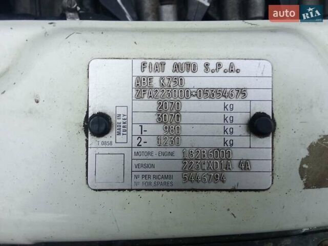Белый Фиат Добло, объемом двигателя 1.6 л и пробегом 302 тыс. км за 3600 $, фото 6 на Automoto.ua
