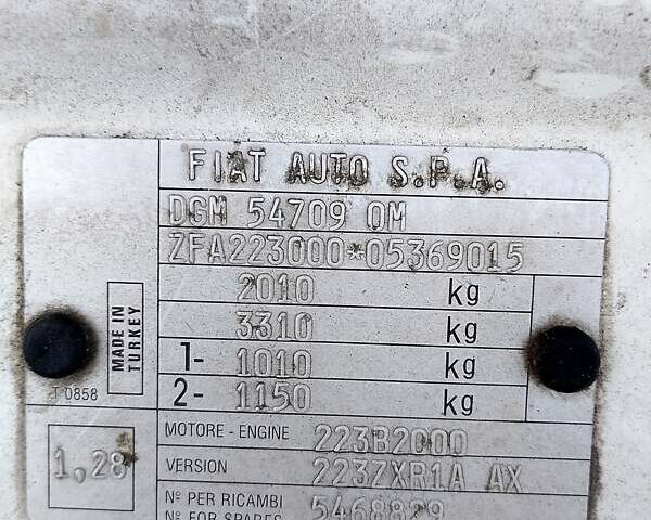 Білий Фіат Добло, об'ємом двигуна 1.91 л та пробігом 280 тис. км за 6000 $, фото 1 на Automoto.ua