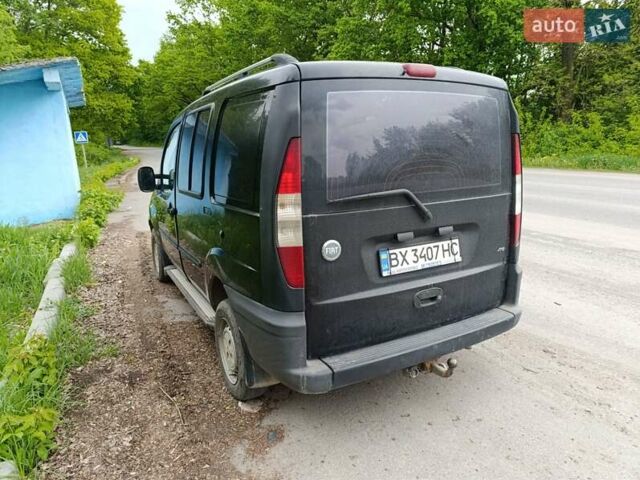 Черный Фиат Добло, объемом двигателя 1.9 л и пробегом 370 тыс. км за 4200 $, фото 4 на Automoto.ua