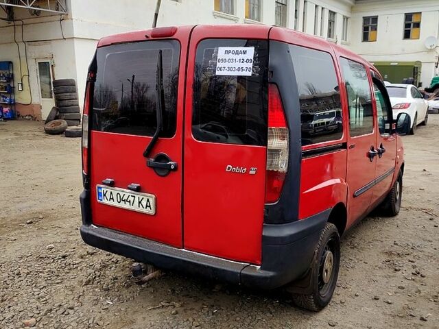 Красный Фиат Добло, объемом двигателя 1.9 л и пробегом 260 тыс. км за 2600 $, фото 2 на Automoto.ua