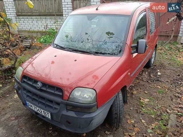 Красный Фиат Добло, объемом двигателя 1.91 л и пробегом 330 тыс. км за 3800 $, фото 1 на Automoto.ua