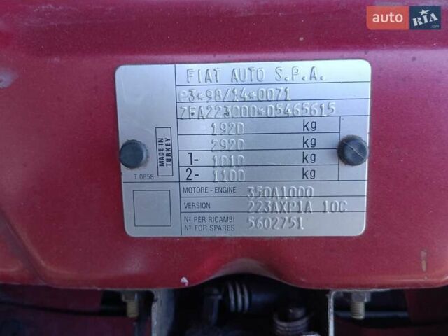 Красный Фиат Добло, объемом двигателя 1.37 л и пробегом 139 тыс. км за 5500 $, фото 7 на Automoto.ua