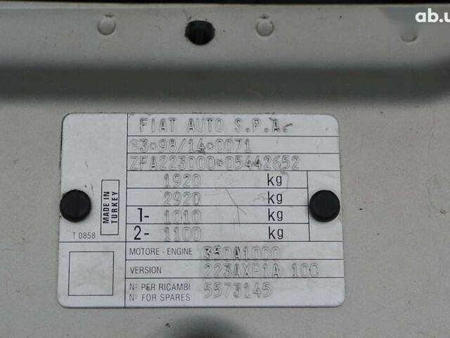 Фиат Добло, объемом двигателя 0 л и пробегом 306 тыс. км за 4750 $, фото 29 на Automoto.ua