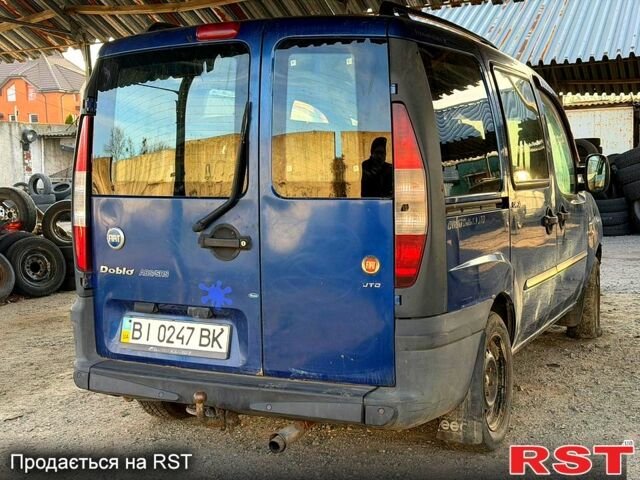 Синий Фиат Добло, объемом двигателя 1.9 л и пробегом 300 тыс. км за 1000 $, фото 3 на Automoto.ua