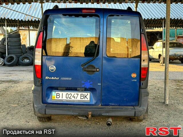 Синий Фиат Добло, объемом двигателя 1.9 л и пробегом 300 тыс. км за 1000 $, фото 4 на Automoto.ua