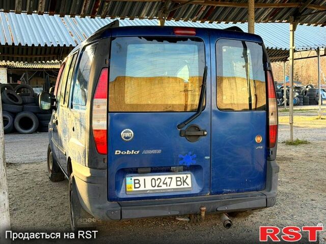 Синий Фиат Добло, объемом двигателя 1.9 л и пробегом 300 тыс. км за 1000 $, фото 2 на Automoto.ua