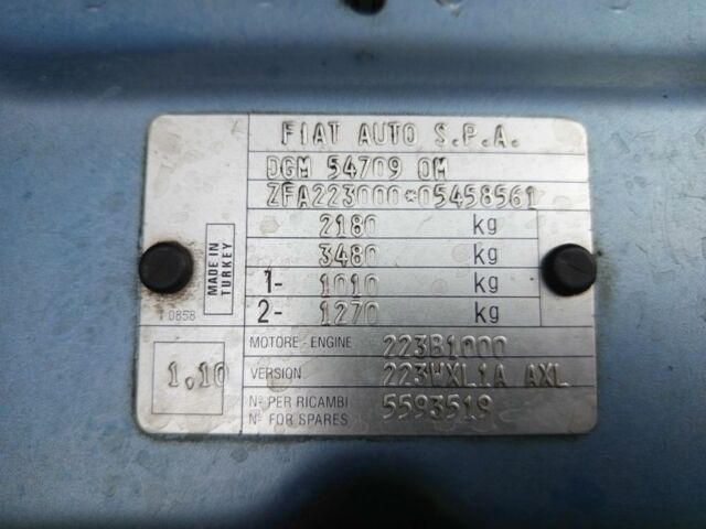 Синій Фіат Добло, об'ємом двигуна 1.9 л та пробігом 377 тис. км за 4900 $, фото 8 на Automoto.ua