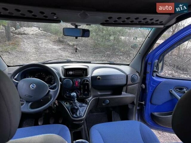 Синий Фиат Добло, объемом двигателя 1.6 л и пробегом 191 тыс. км за 4000 $, фото 9 на Automoto.ua
