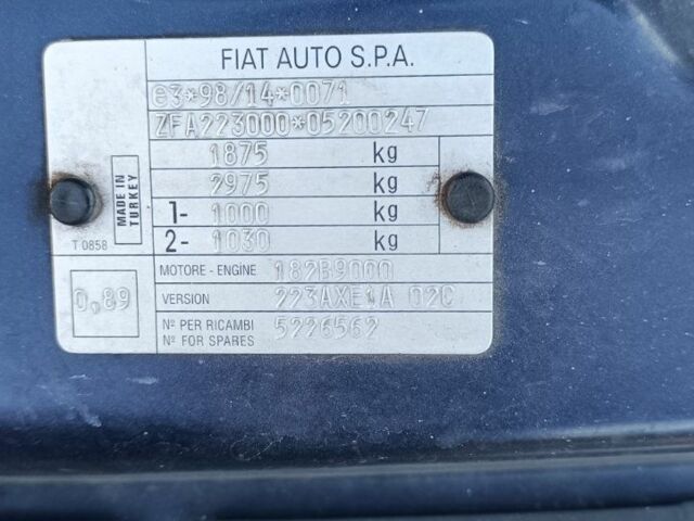 Синій Фіат Добло, об'ємом двигуна 1.9 л та пробігом 192 тис. км за 5500 $, фото 2 на Automoto.ua