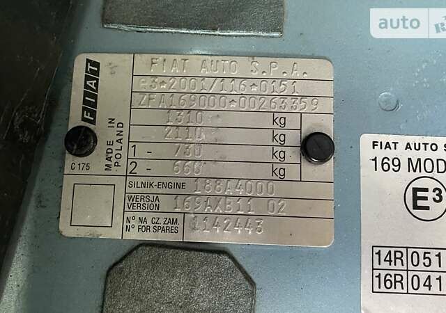 Фиат Панда, объемом двигателя 1.2 л и пробегом 208 тыс. км за 3743 $, фото 13 на Automoto.ua