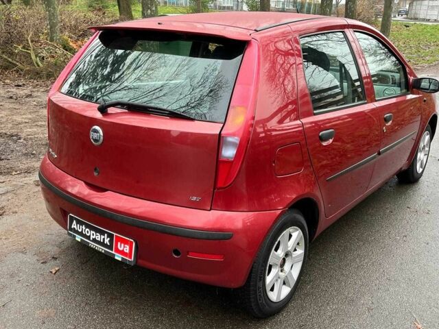 Красный Фиат Пунто, объемом двигателя 1.3 л и пробегом 234 тыс. км за 3990 $, фото 12 на Automoto.ua
