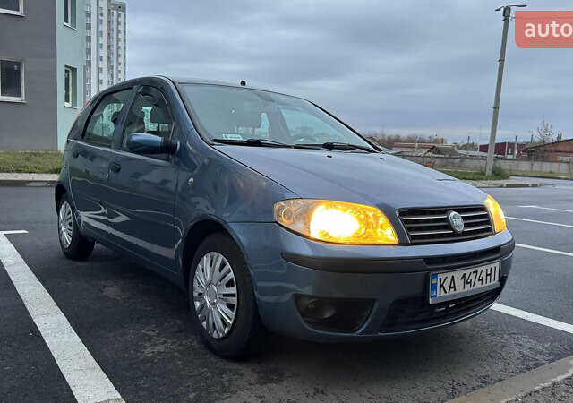 Синий Фиат Пунто, объемом двигателя 1.24 л и пробегом 168 тыс. км за 3500 $, фото 2 на Automoto.ua