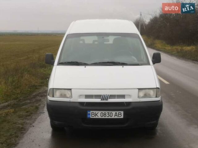 Белый Фиат Скудо, объемом двигателя 1.9 л и пробегом 400 тыс. км за 3000 $, фото 1 на Automoto.ua