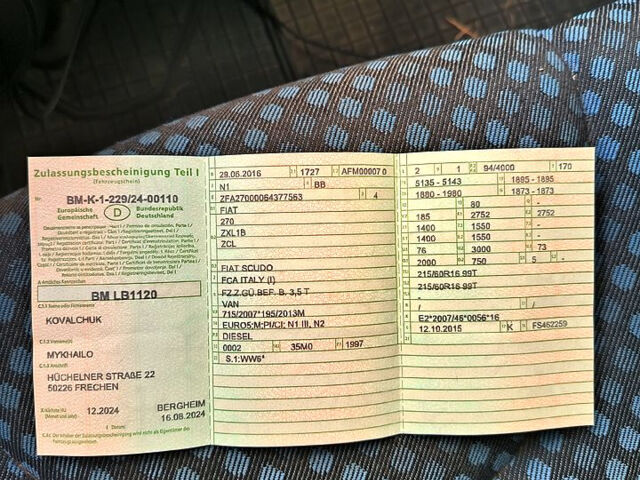 Білий Фіат Скудо, об'ємом двигуна 2 л та пробігом 330 тис. км за 7060 $, фото 9 на Automoto.ua