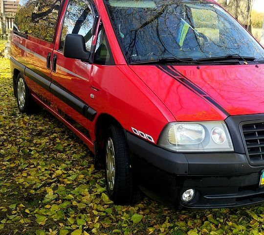Красный Фиат Скудо, объемом двигателя 2 л и пробегом 300 тыс. км за 5500 $, фото 1 на Automoto.ua