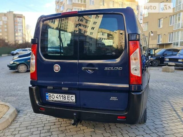 Синий Фиат Скудо пасс., объемом двигателя 2 л и пробегом 246 тыс. км за 7700 $, фото 7 на Automoto.ua