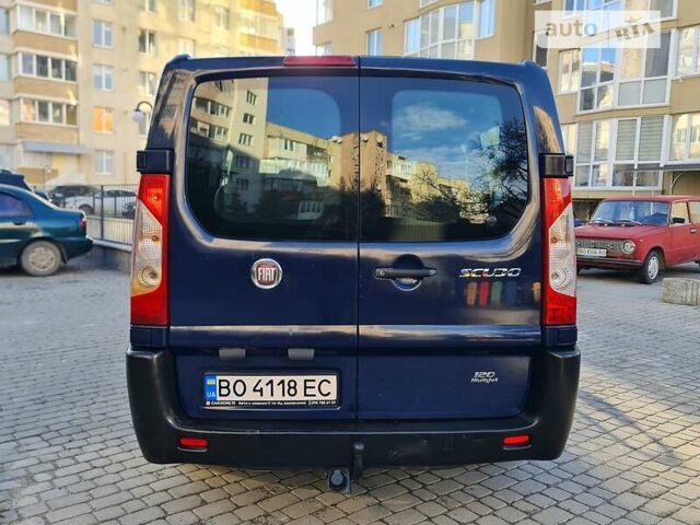 Синий Фиат Скудо пасс., объемом двигателя 2 л и пробегом 246 тыс. км за 7700 $, фото 8 на Automoto.ua