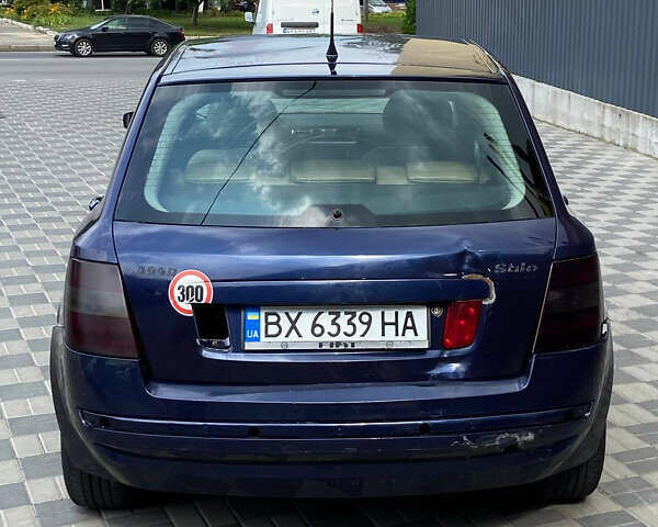 Синій Фіат Стіло, об'ємом двигуна 1.9 л та пробігом 350 тис. км за 1999 $, фото 12 на Automoto.ua