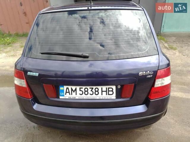 Синий Фиат Стило, объемом двигателя 1.6 л и пробегом 185 тыс. км за 3000 $, фото 3 на Automoto.ua