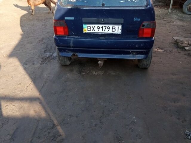 Синий Фиат Уно, объемом двигателя 1 л и пробегом 158 тыс. км за 350 $, фото 4 на Automoto.ua