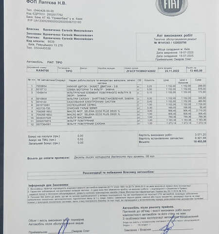 Белый Фиат Tipo Cross, объемом двигателя 1 л и пробегом 13 тыс. км за 16400 $, фото 6 на Automoto.ua
