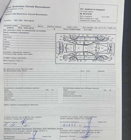 Белый Фиат Tipo Cross, объемом двигателя 1 л и пробегом 13 тыс. км за 16400 $, фото 4 на Automoto.ua