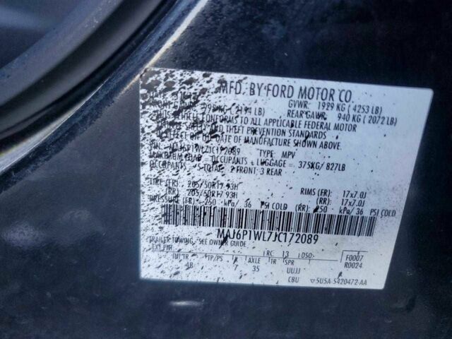 Черный Форд Экоспорт, объемом двигателя 2 л и пробегом 98 тыс. км за 1900 $, фото 12 на Automoto.ua