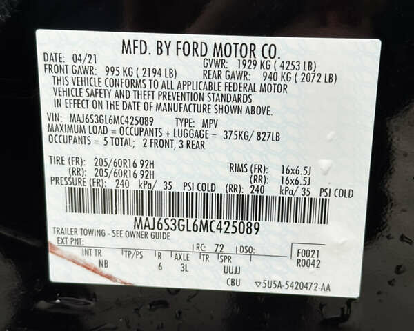 Форд Экоспорт 2021 в Сумах на Automoto.ua Черный Форд Экоспорт, объемом двигателя 2 л и пробегом 101 тыс. км за 14500 $, фото 26 на Automoto.ua