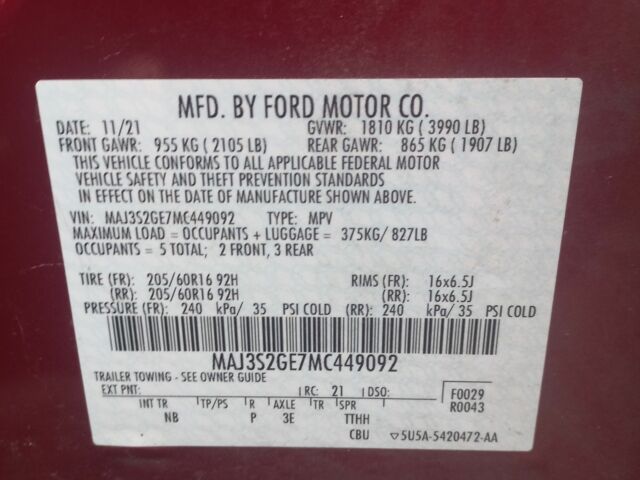 Красный Форд Экоспорт, объемом двигателя 0 л и пробегом 149 тыс. км за 10400 $, фото 5 на Automoto.ua