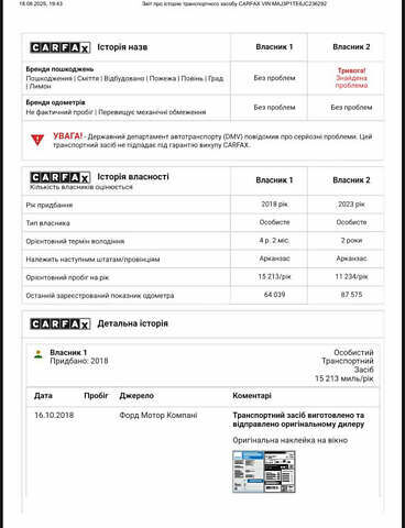 Серый Форд Экоспорт, объемом двигателя 1 л и пробегом 140 тыс. км за 12500 $, фото 26 на Automoto.ua