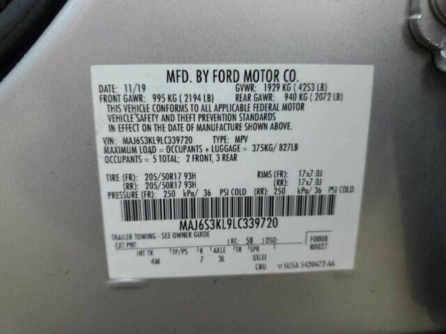 Форд Экоспорт 2020 в Виннице на Automoto.ua Серый Форд Экоспорт, объемом двигателя 2 л и пробегом 46 тыс. км за 1500 $, фото 11 на Automoto.ua