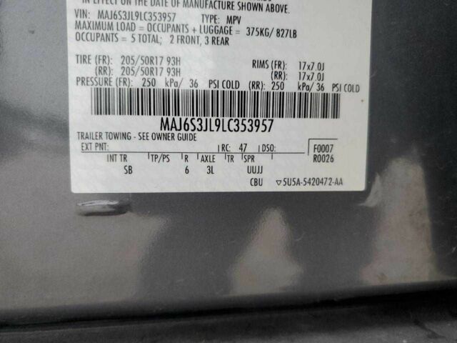 Серый Форд Экоспорт, объемом двигателя 2 л и пробегом 60 тыс. км за 2000 $, фото 11 на Automoto.ua