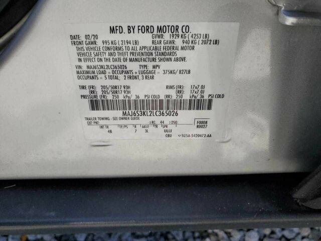 Форд Экоспорт 2020 в Киеве на Automoto.ua Серый Форд Экоспорт, объемом двигателя 0 л и пробегом 56 тыс. км за 2000 $, фото 12 на Automoto.ua