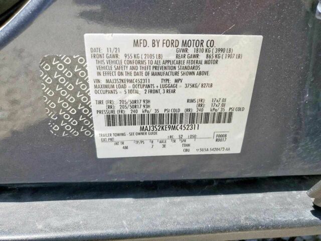 Сірий Форд Екоспорт, об'ємом двигуна 1 л та пробігом 46 тис. км за 1500 $, фото 12 на Automoto.ua