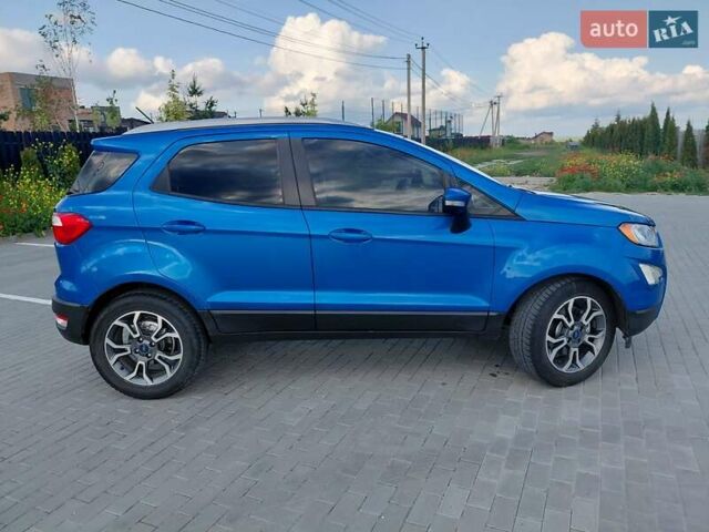Синий Форд Экоспорт, объемом двигателя 1 л и пробегом 88 тыс. км за 10700 $, фото 3 на Automoto.ua