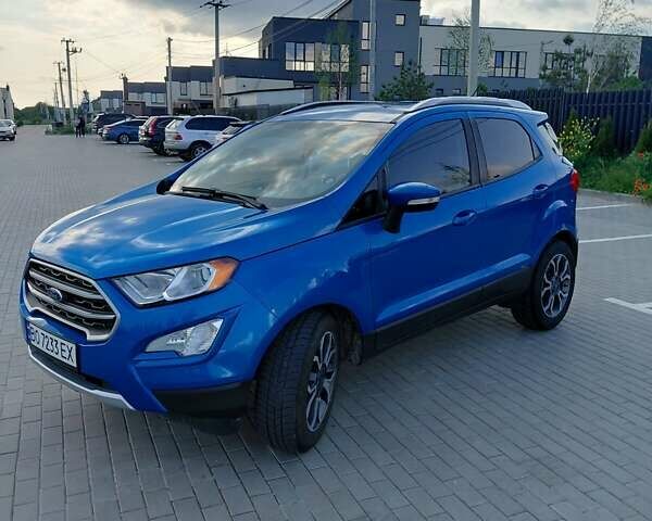 Синий Форд Экоспорт, объемом двигателя 1 л и пробегом 88 тыс. км за 10700 $, фото 1 на Automoto.ua