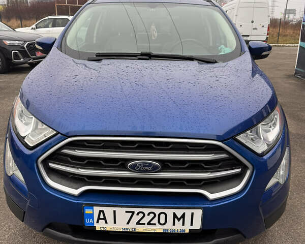 Синий Форд Экоспорт, объемом двигателя 1 л и пробегом 49 тыс. км за 10999 $, фото 1 на Automoto.ua