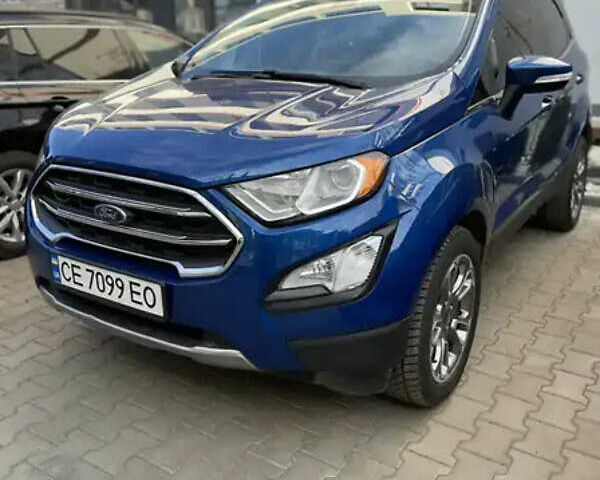 Синий Форд Экоспорт, объемом двигателя 2 л и пробегом 104 тыс. км за 12000 $, фото 1 на Automoto.ua