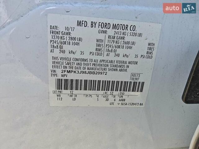 Білий Форд Едж, об'ємом двигуна 2 л та пробігом 149 тис. км за 3500 $, фото 12 на Automoto.ua