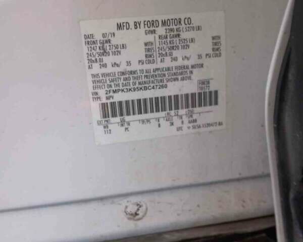 Белый Форд Эдж, объемом двигателя 2 л и пробегом 158 тыс. км за 12100 $, фото 16 на Automoto.ua