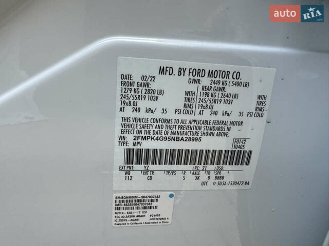 Белый Форд Эдж, объемом двигателя 2 л и пробегом 46 тыс. км за 22800 $, фото 32 на Automoto.ua