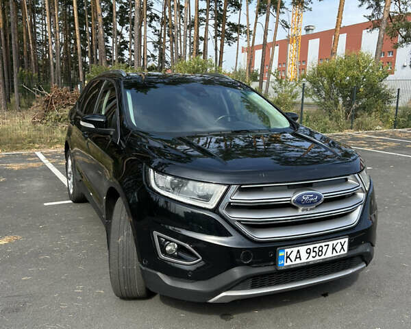 Черный Форд Эдж, объемом двигателя 2 л и пробегом 157 тыс. км за 19000 $, фото 2 на Automoto.ua