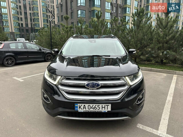 Черный Форд Эдж, объемом двигателя 2 л и пробегом 158 тыс. км за 20900 $, фото 1 на Automoto.ua