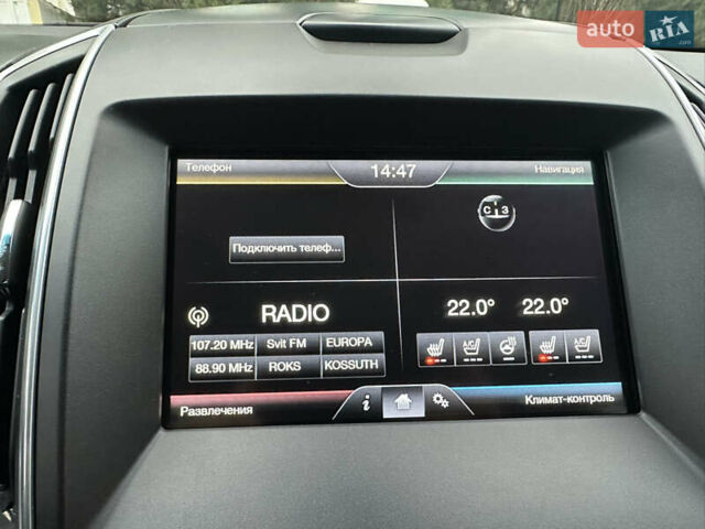 Черный Форд Эдж, объемом двигателя 2 л и пробегом 158 тыс. км за 20900 $, фото 25 на Automoto.ua