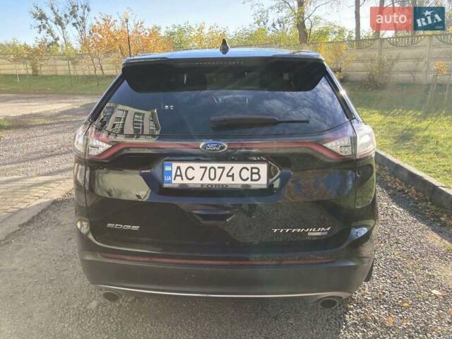 Черный Форд Эдж, объемом двигателя 2 л и пробегом 232 тыс. км за 14500 $, фото 5 на Automoto.ua