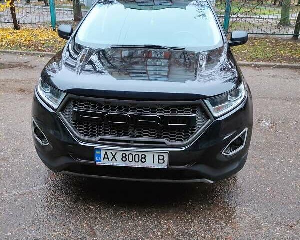 Черный Форд Эдж, объемом двигателя 2 л и пробегом 82 тыс. км за 17500 $, фото 1 на Automoto.ua